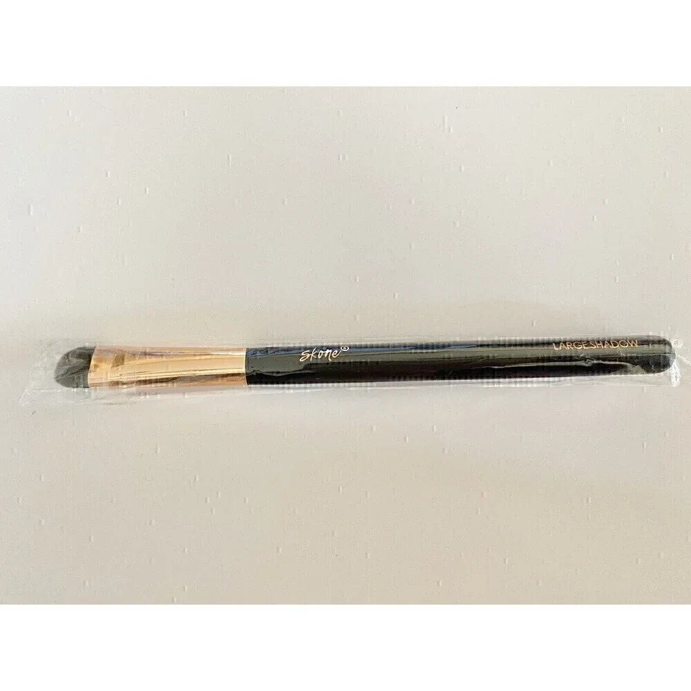 NEW Skone Black Handle Rose Gold Round Brush Tip Large Eyeshadow Makeup Brush